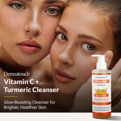 DERMATOUCH pump dispensing soft foam for gentle daily cleansing