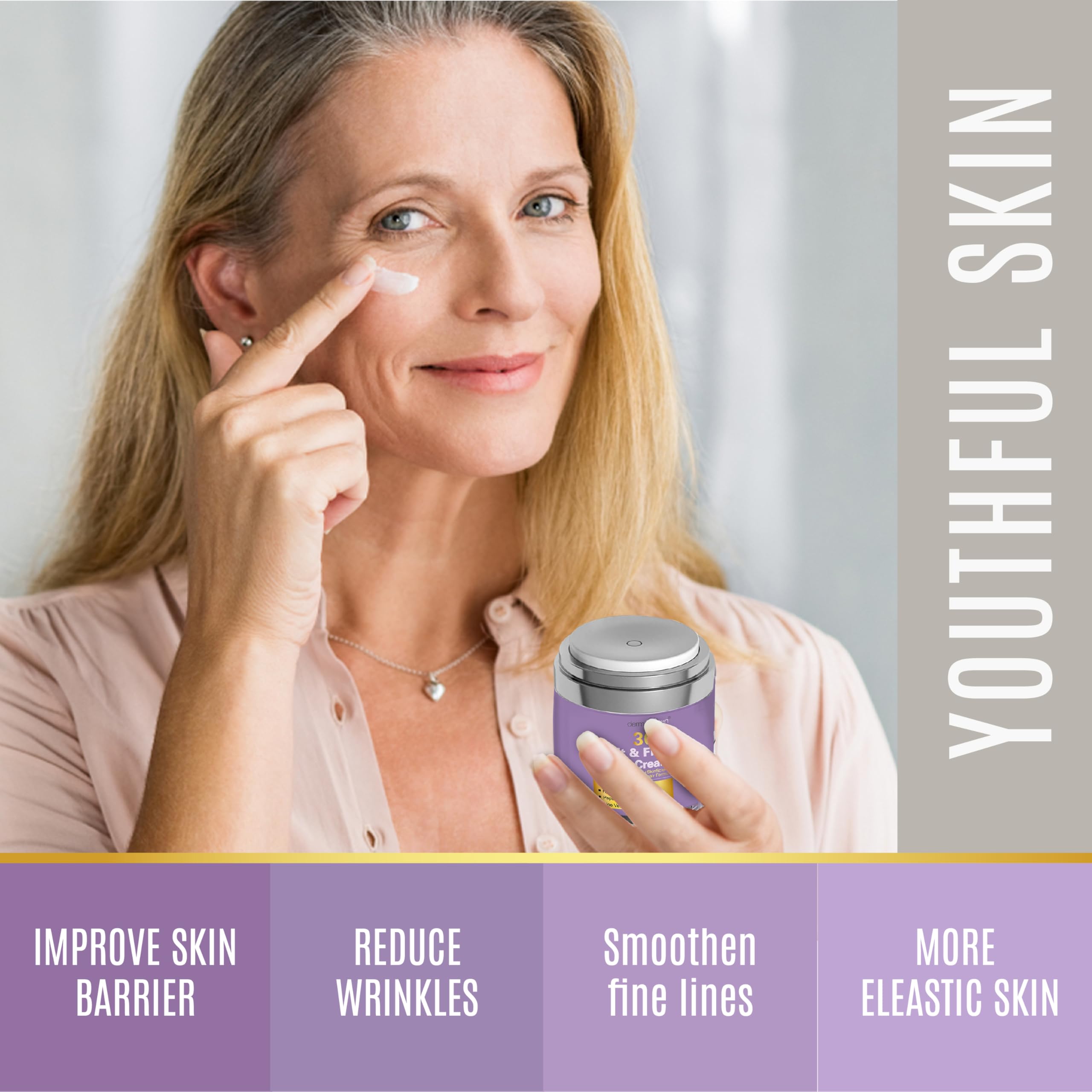 Dermaxgen 50ml size comparison illustrating portable skincare benefit