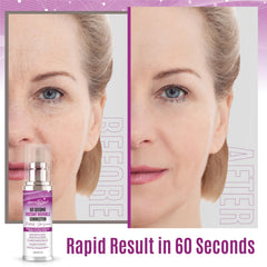 DERMAXGEN applied around mouth corner to visibly soften expression lines benefit