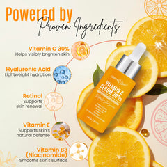 DERMAXGEN close-up label with ingredients list, reassures clean formula benefits