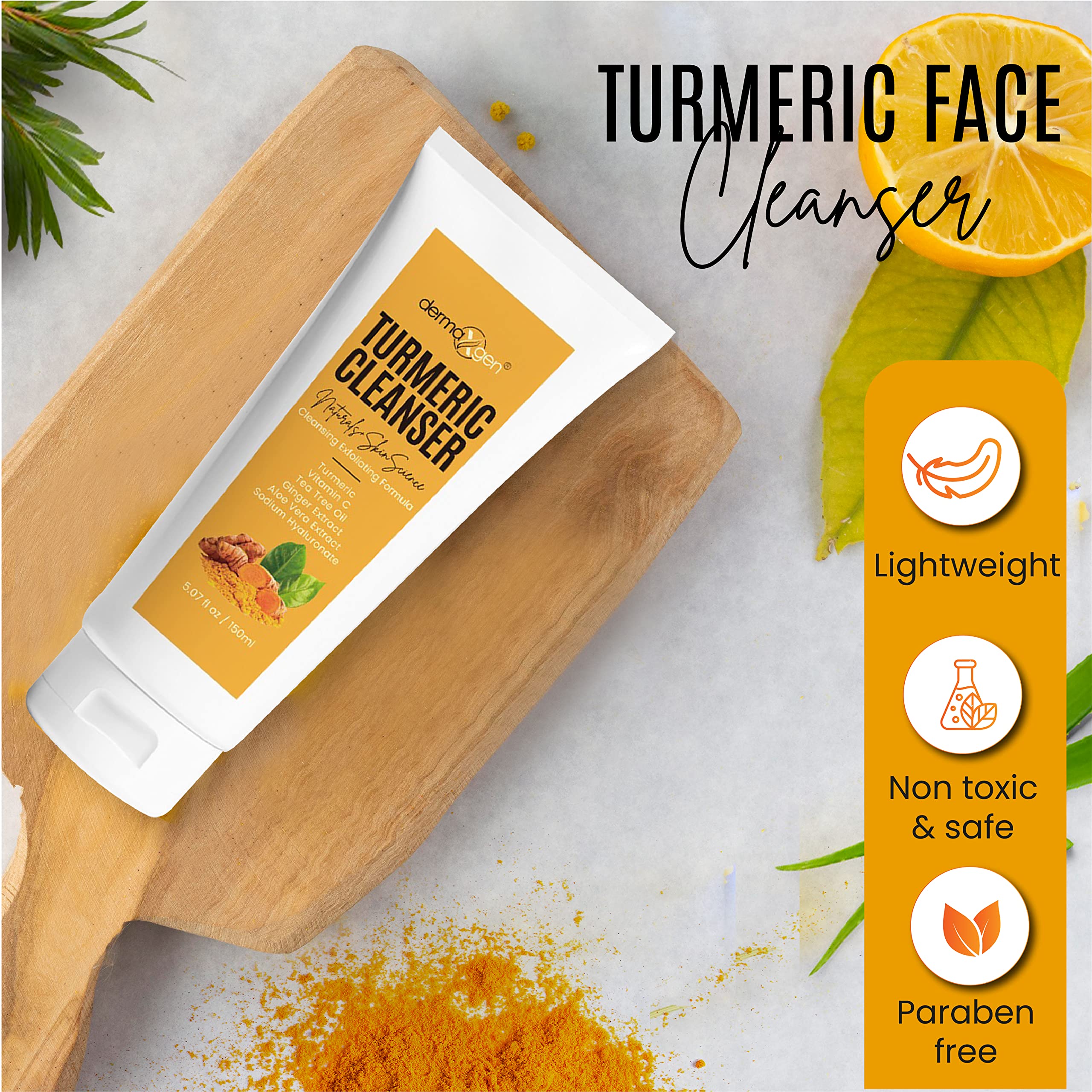 DERMAXGEN gel-to-foam lather in hand cleansing pores effectively