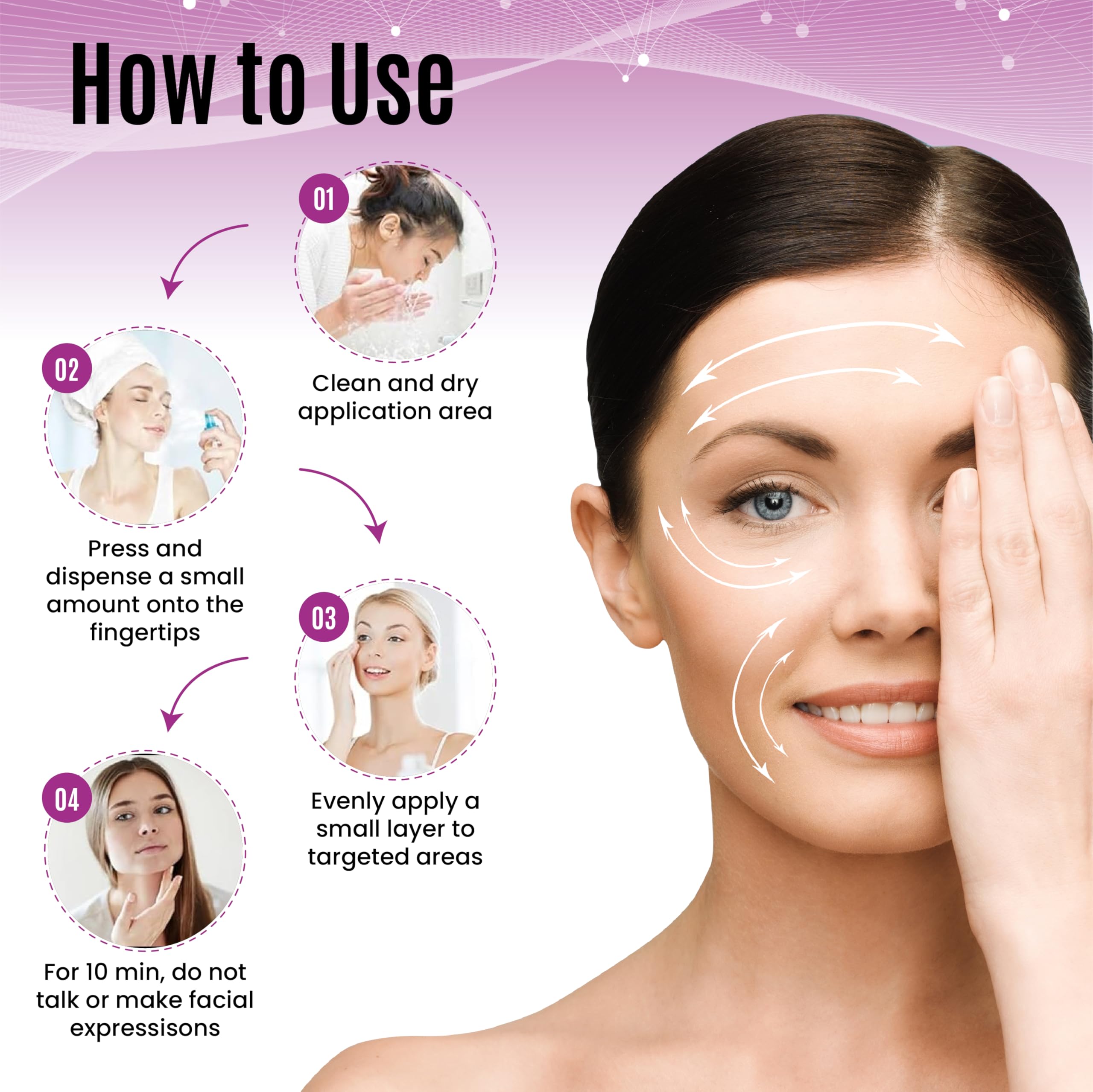 DERMAXGEN serum texture close-up showing smooth, lightweight consistency benefits