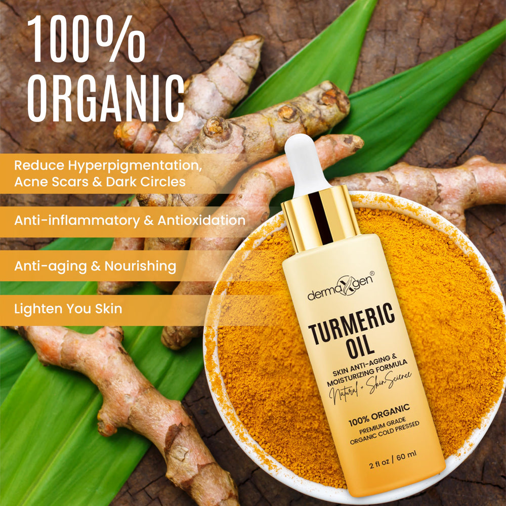DERMAXGEN oil texture on hand showing nourishing, non-greasy finish