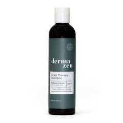 Dermazen front bottle view showing clean relief for flaky scalps and confidence