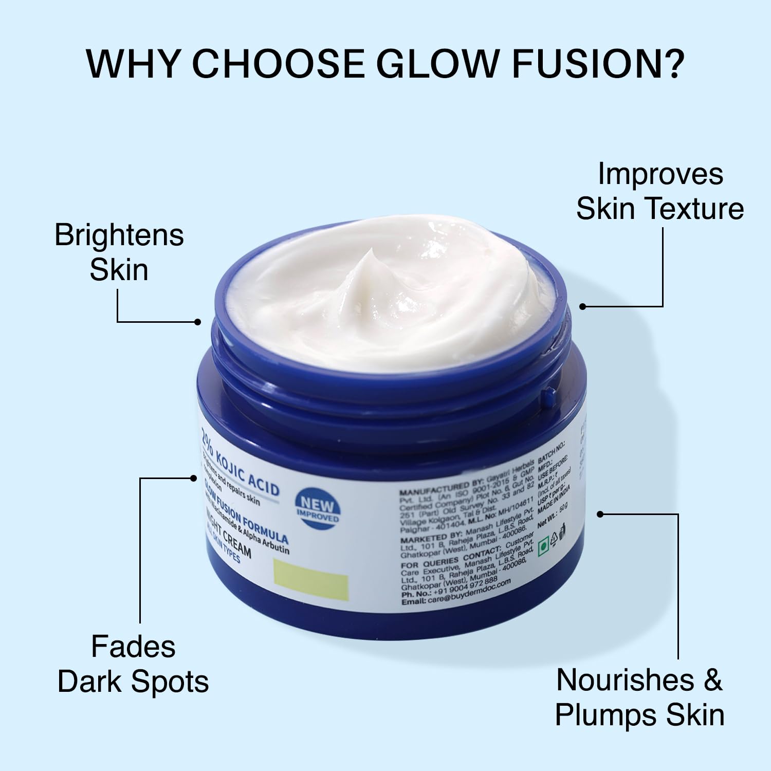 DermDoc label highlighting niacinamide and alpha arbutin for even tone