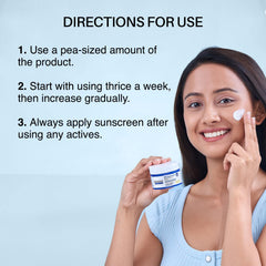 DermDoc jar beside coin showing 50g size for travel-friendly benefit