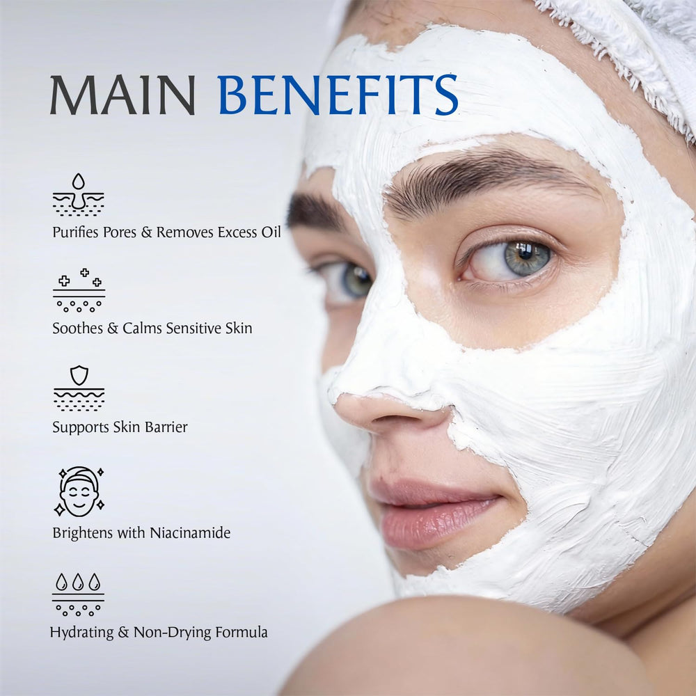 Dermendure applied to cheek demonstrating even coverage and targeted blackhead care