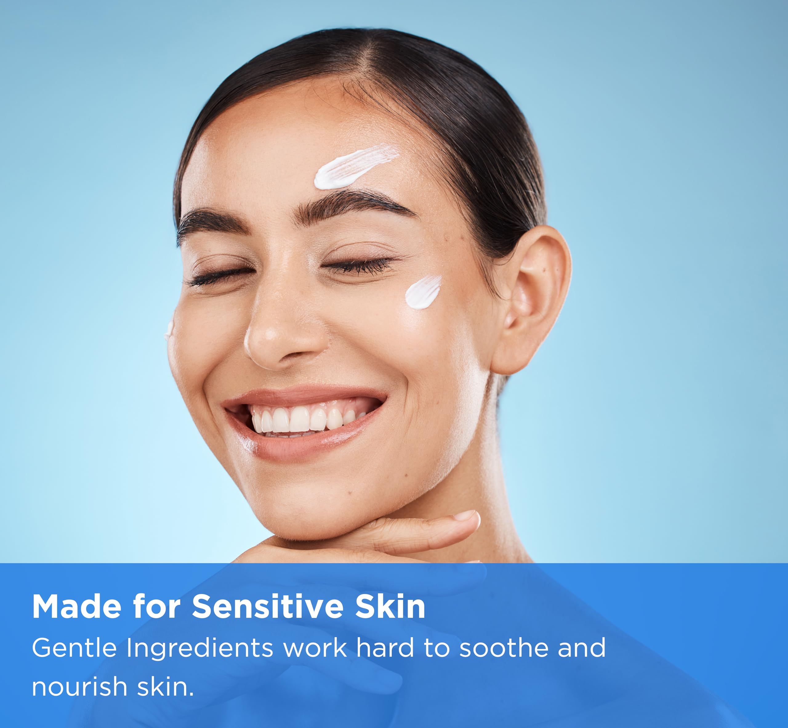 Dermgentle cream on hand for scale and quick-absorbing finish