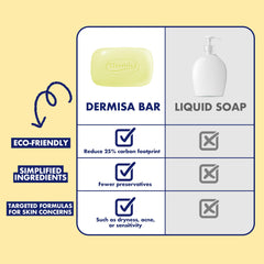 Dermisa brightening bar placed on bathroom counter showing daily use setting