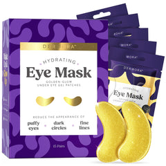 DERMORA front packaging showing golden glow patches and benefits