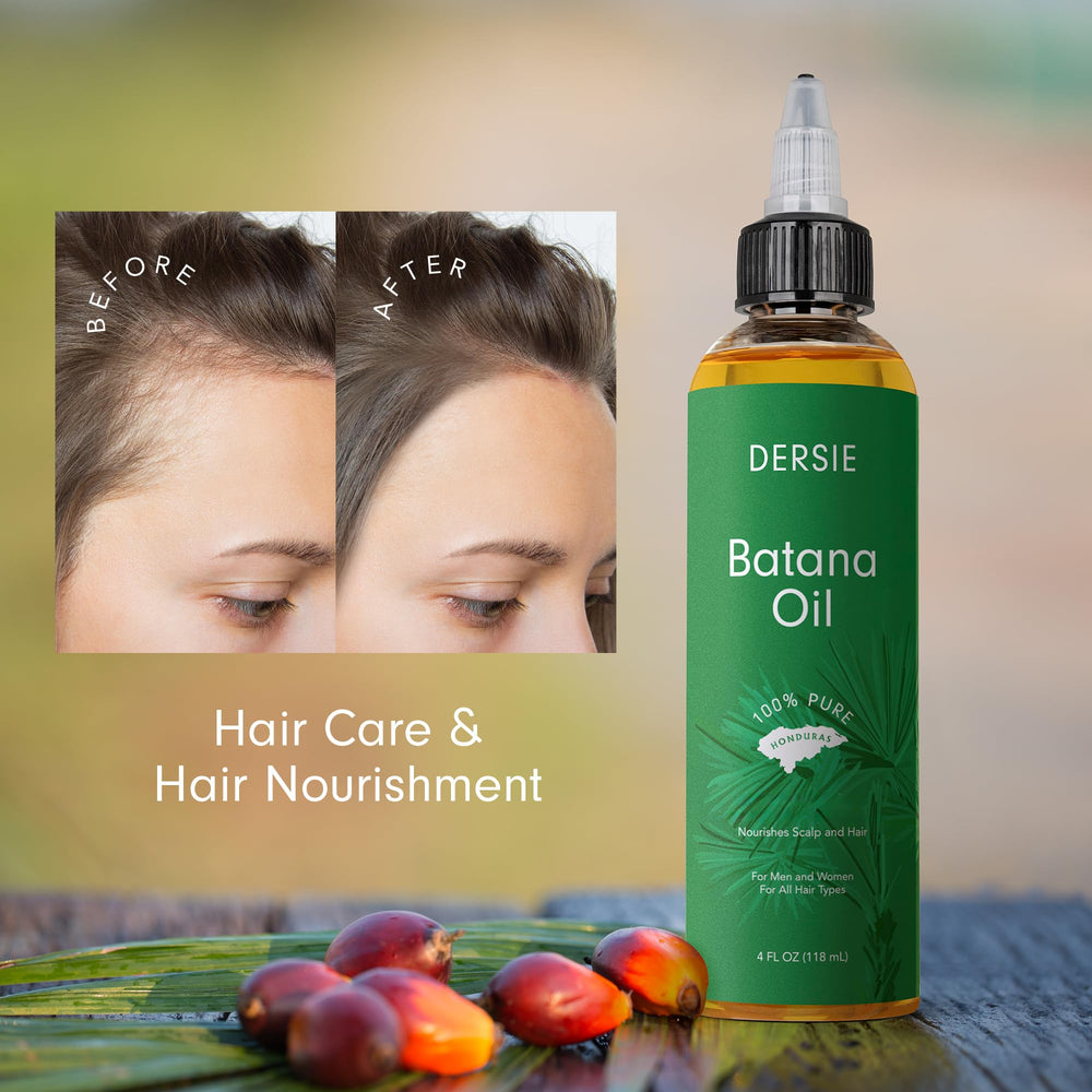 Dersie Batana seeds and tree motif referencing Honduran botanical source