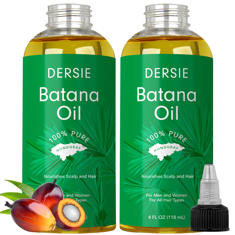 Dersie front packaging showing two 4 fl oz bottles and label benefits