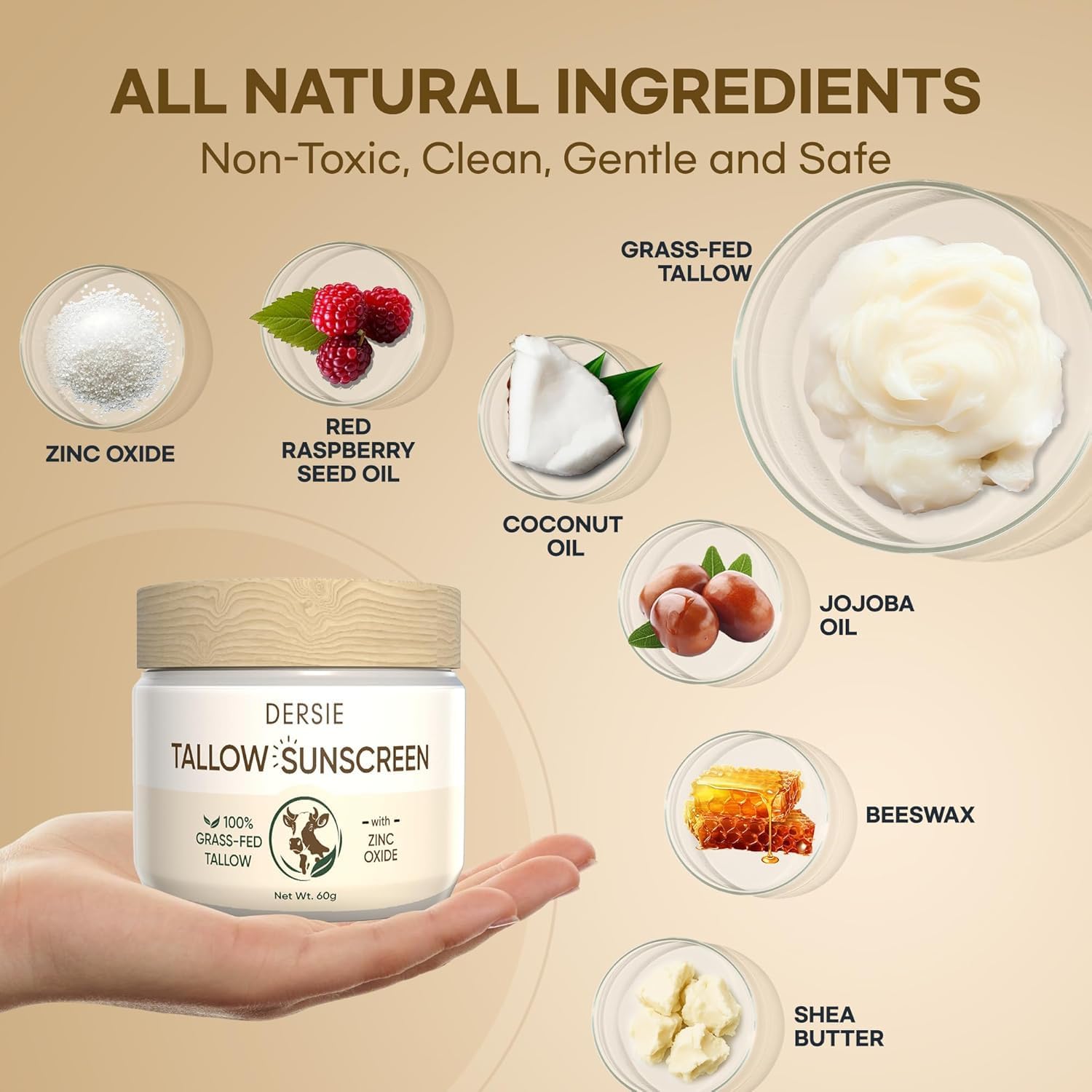 Dersie cream on hand showing easy application and even coverage