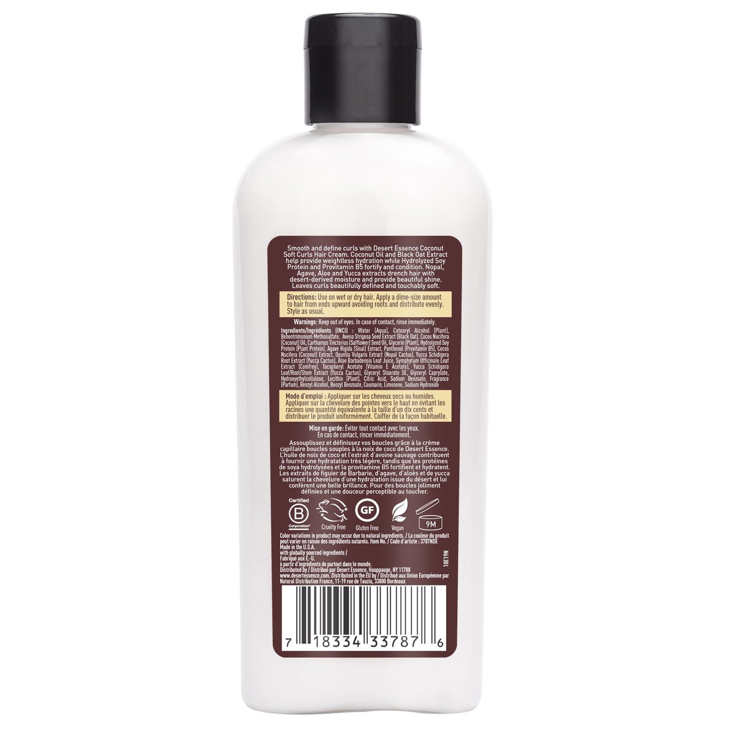 Desert Essence creamy texture on hand highlighting smooth hydration