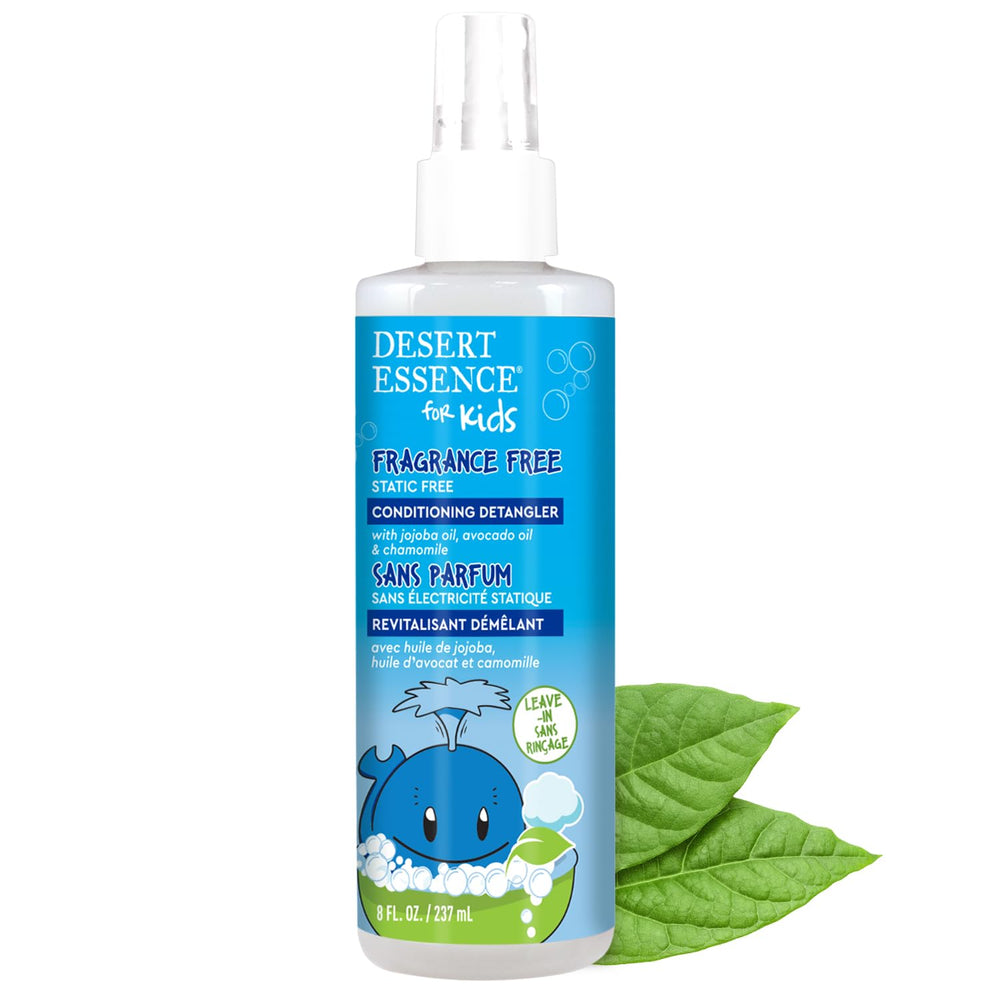 Desert Essence front packaging showing bottle and unscented label for gentle care