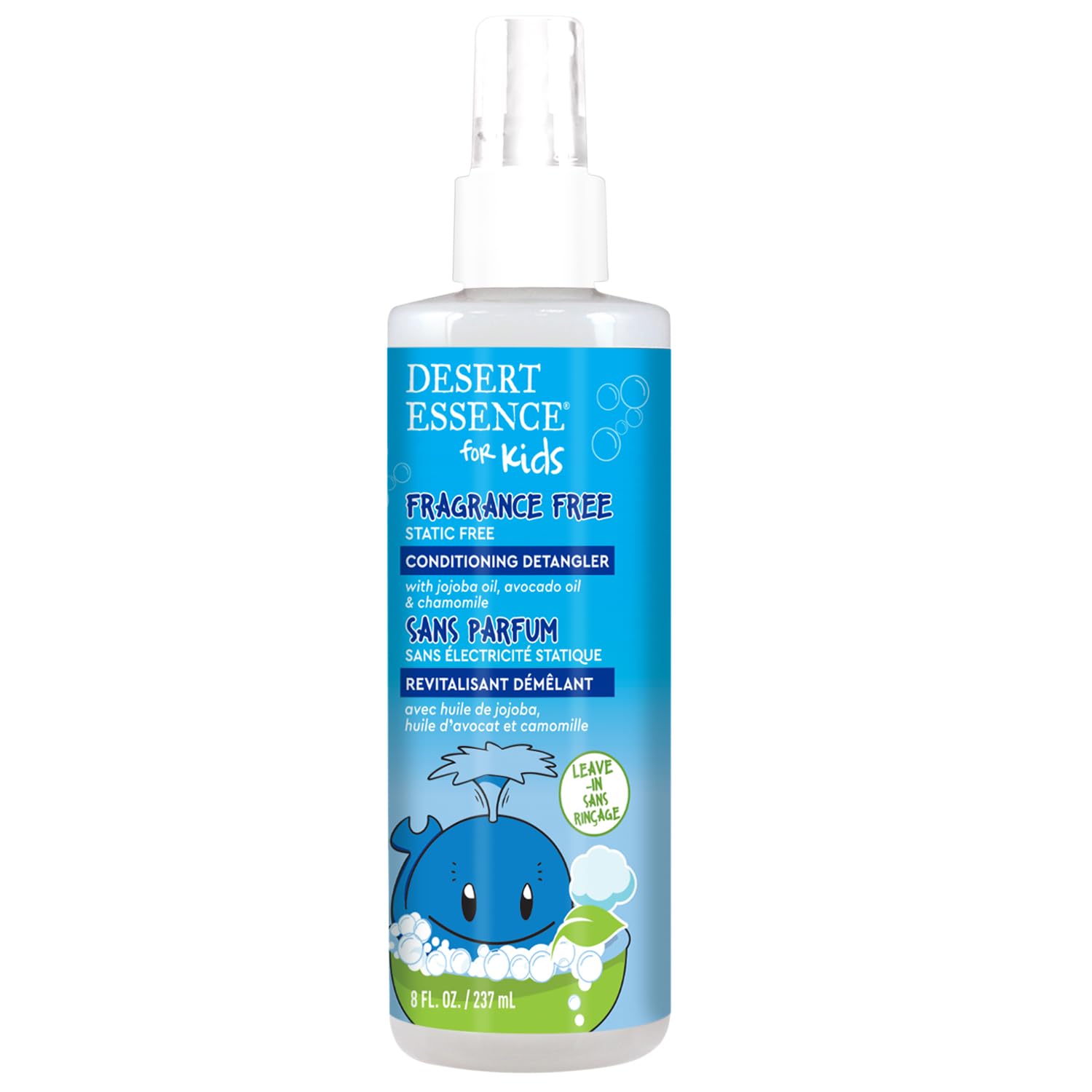 Desert Essence spray nozzle close-up for even misting and easy application