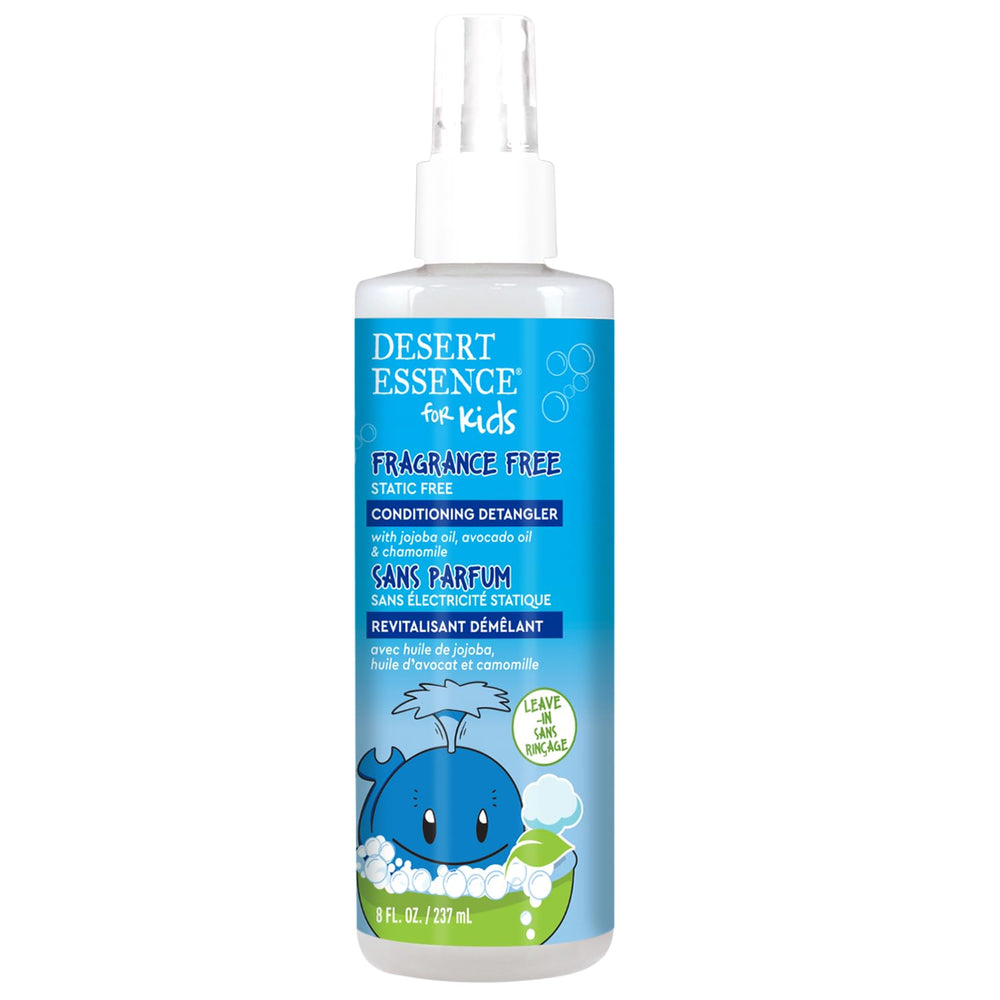 Desert Essence spray nozzle close-up for even misting and easy application