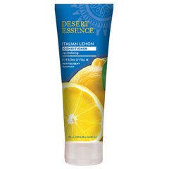 Desert Essence close-up of aloe and lemon ingredients for hydration