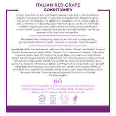 Desert Essence ingredient label detail highlighting resveratrol, sea kelp and nettle