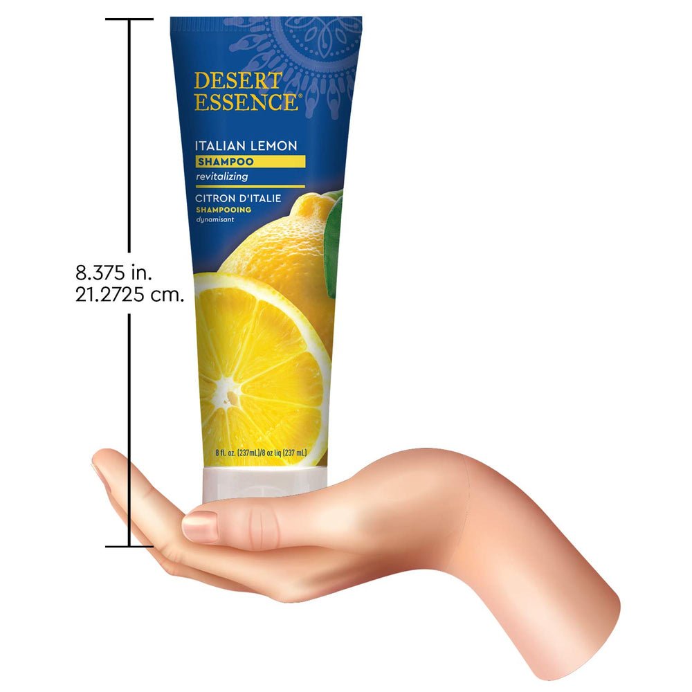 Desert Essence bottle styled in bathroom to show daily use and fresh scent benefit