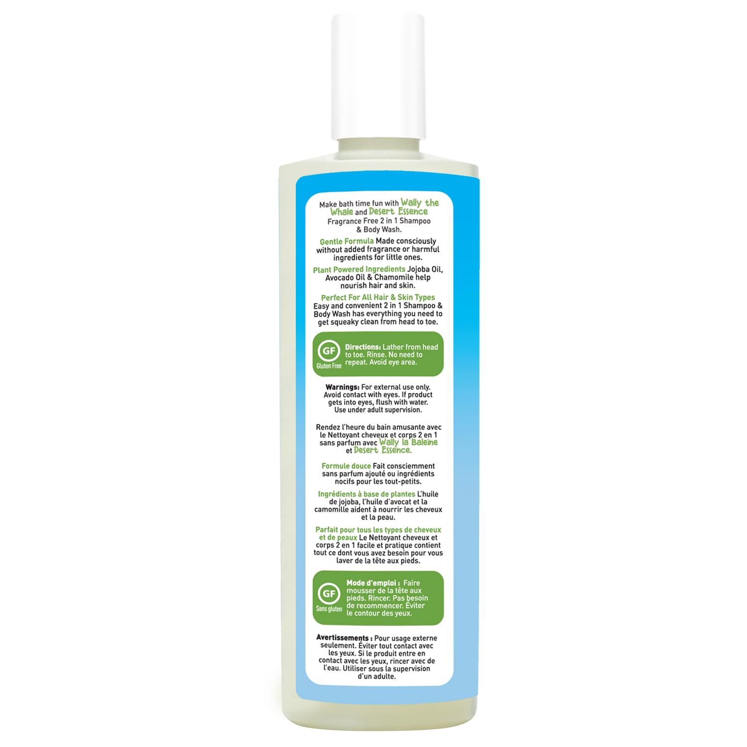 Desert Essence family bath scene showing calm tear-free cleansing