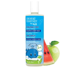 Desert Essence front packaging showing gentle 2-in-1 cleanser benefit
