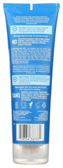 Desert Essence label close-up highlighting organic aloe and green tea benefits
