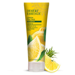 Desert Essence front bottle showing label and 8 ounce size, clear benefit of easy identification