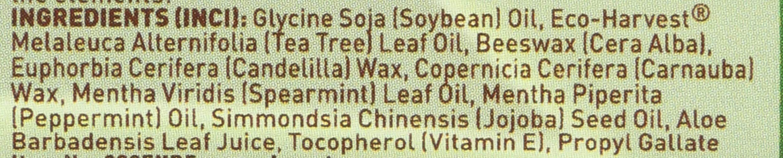 Desert Essence open applicator revealing wax stick for smooth application