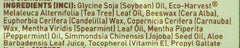 Desert Essence open applicator revealing wax stick for smooth application