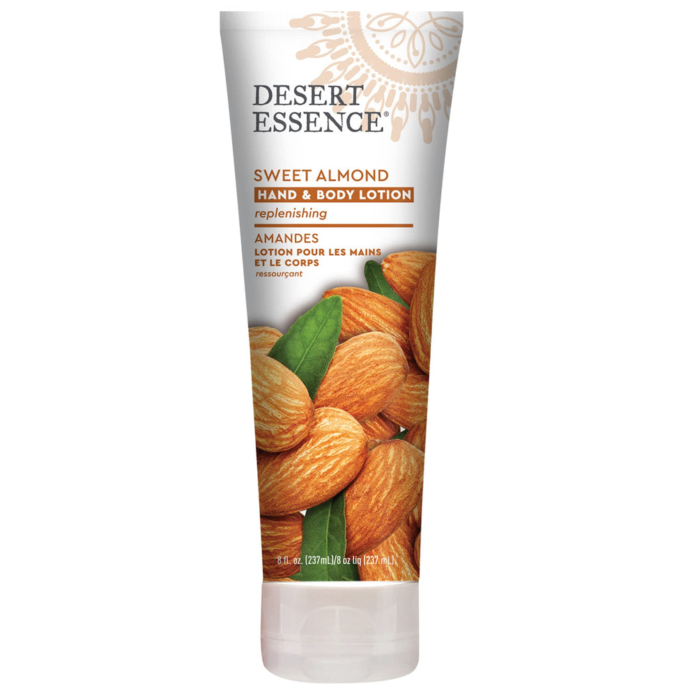 Desert Essence front packaging showing 8 oz bottle and label, conveys organic hydration