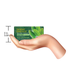 Desert Essence bar in shower delivering gentle full-body cleanse