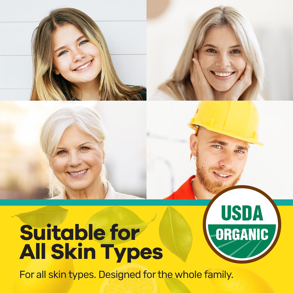 Desert Oasis Skincare balm applied on lips showing conditioning and subtle lemon scent