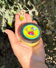 Desert Oasis Skincare close-up of salve texture for smooth application