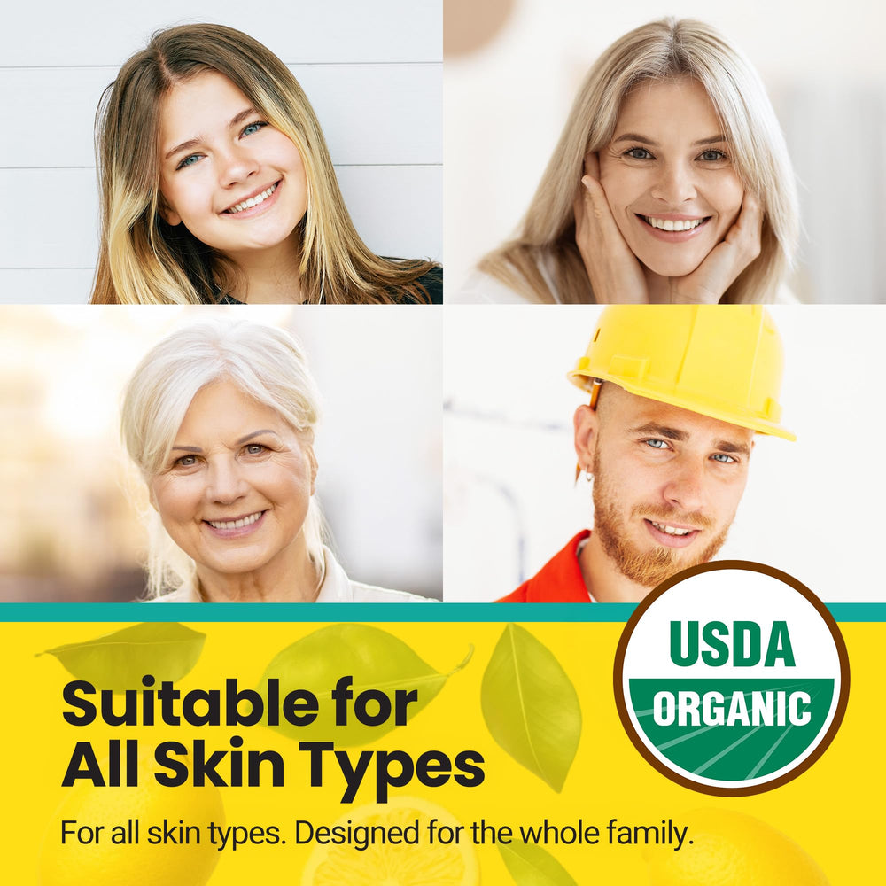 Desert Oasis Skincare tin placed among jojoba plants showing origin