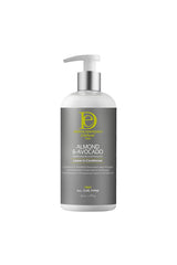 Design Essentials front bottle showing almond and avocado for quick moisturization