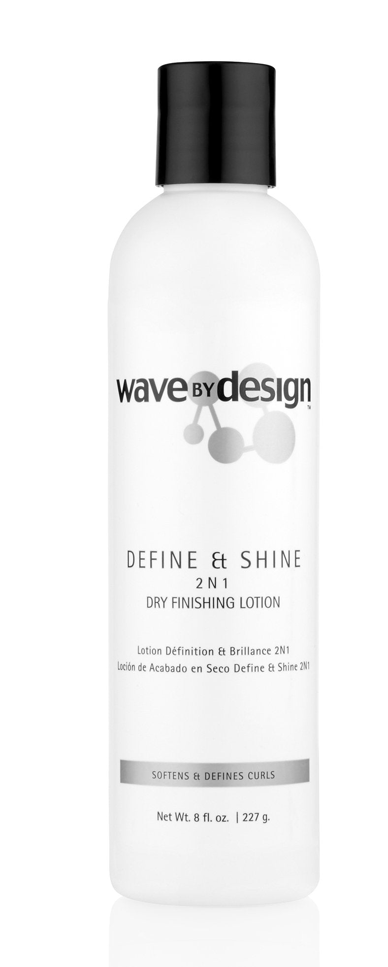 Design Essentials front packaging showing 8 oz bottle and clear label for product identification and trust