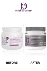 Design Essentials pump dispensing creamy texture, shows rich slip for detangling