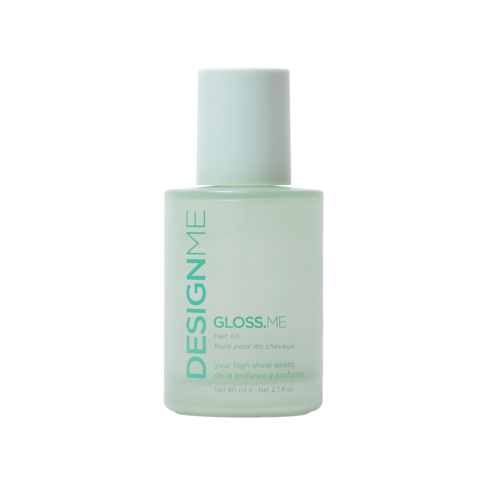 Design.Me GLOSS.ME front bottle view showing sleek packaging and easy use benefit