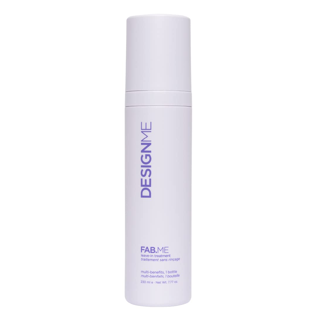 Design.Me FAB.ME front bottle showing packaging and size benefit