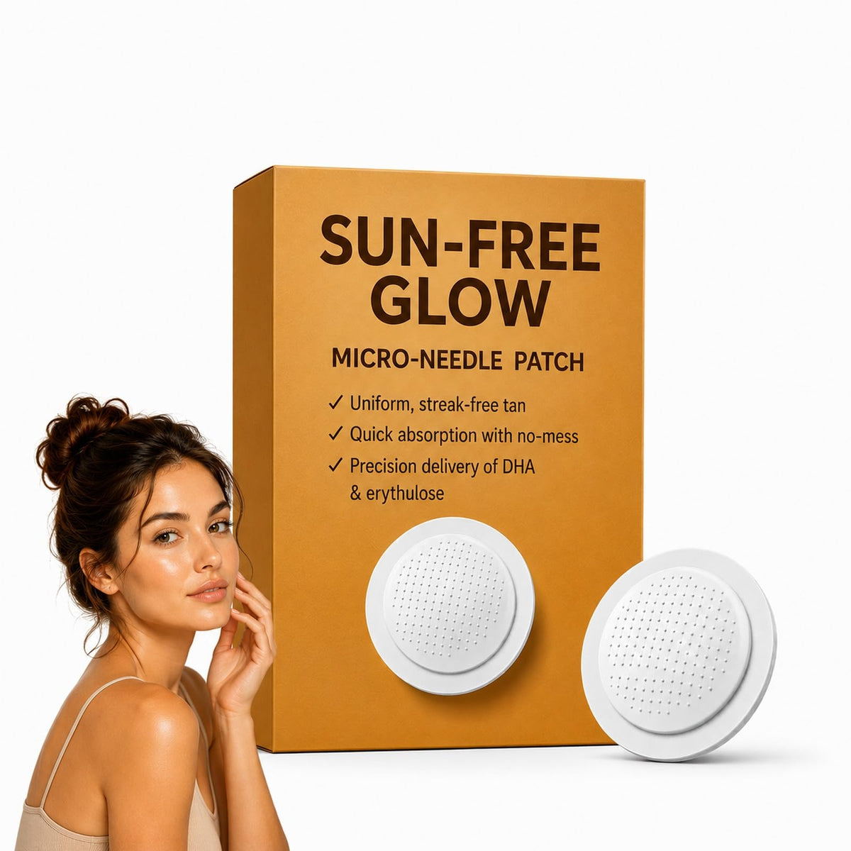 Detemii front packaging showing boxes and individual patches, convenient travel-ready benefit