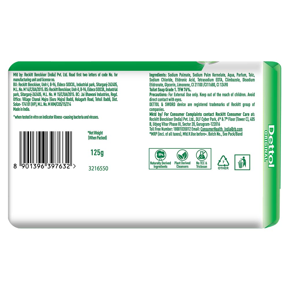 Dettol soap in a bathroom scene showing everyday cleansing use