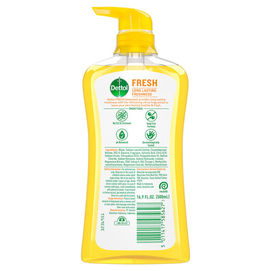 Dettol bottle cap and pump detail enabling easy dispensing