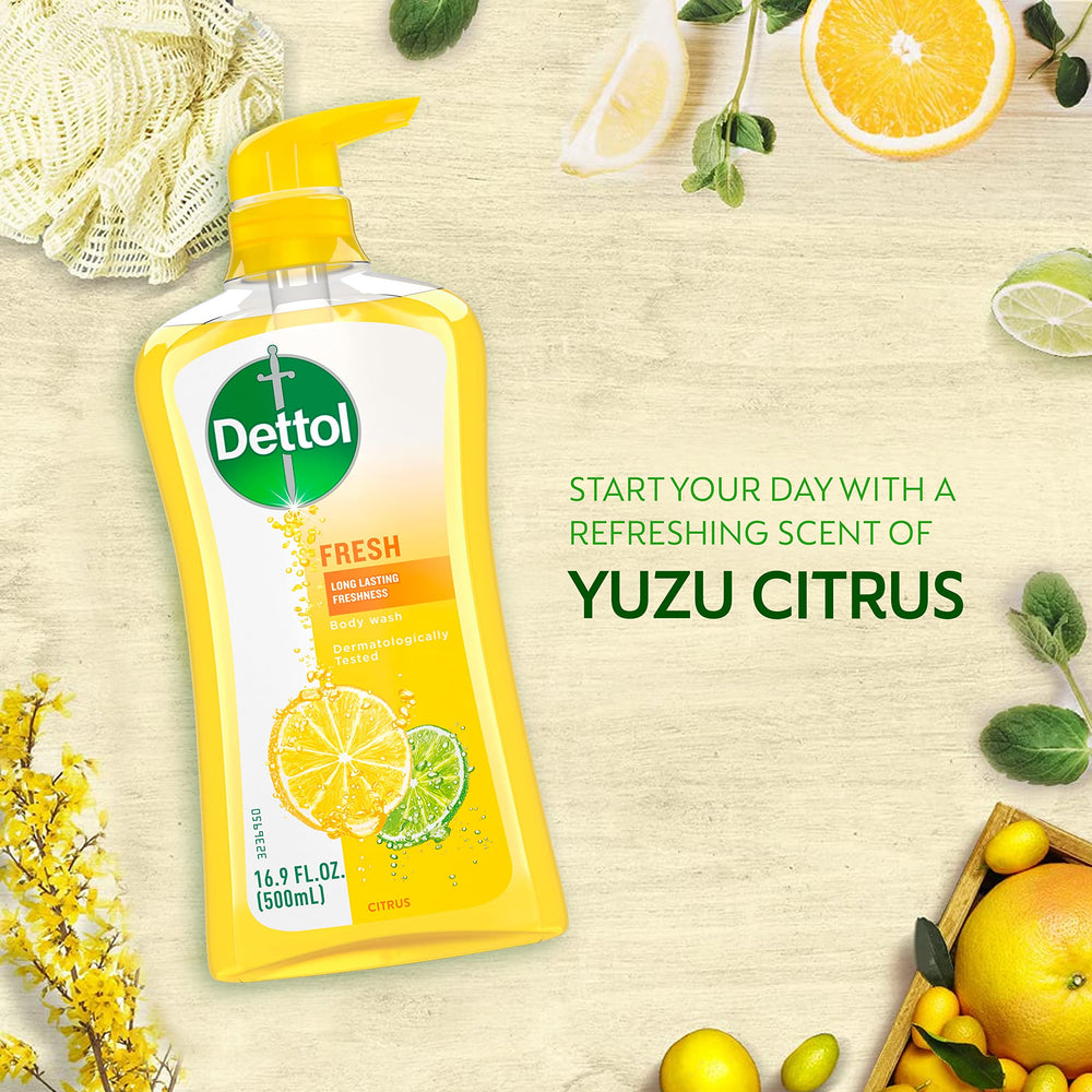 Dettol bottle alongside other skincare items showing routine compatibility