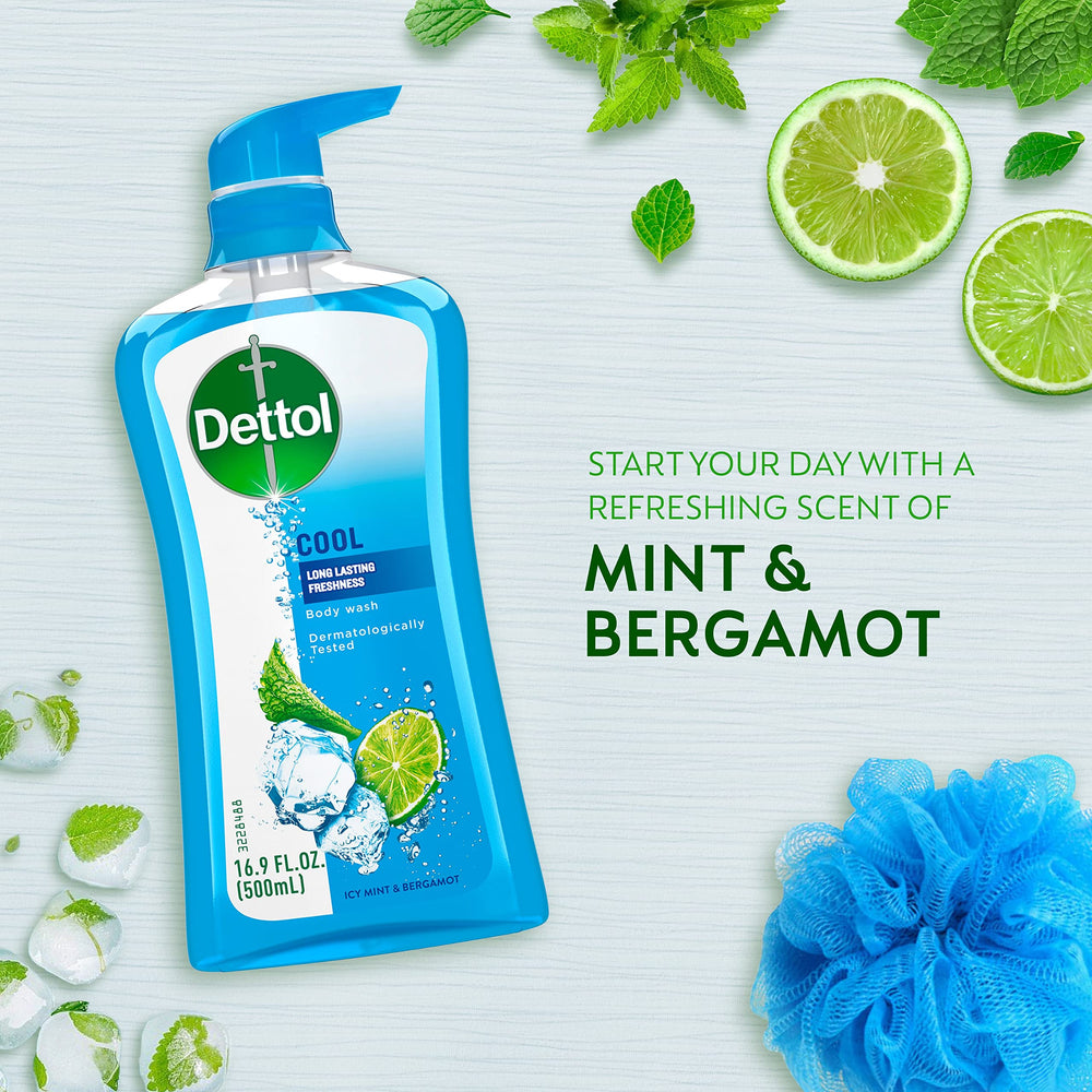 Dettol bottle on bathroom shelf showing everyday convenience benefit