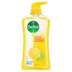 Dettol front packaging showing yuzu citrus scent and clean look benefit