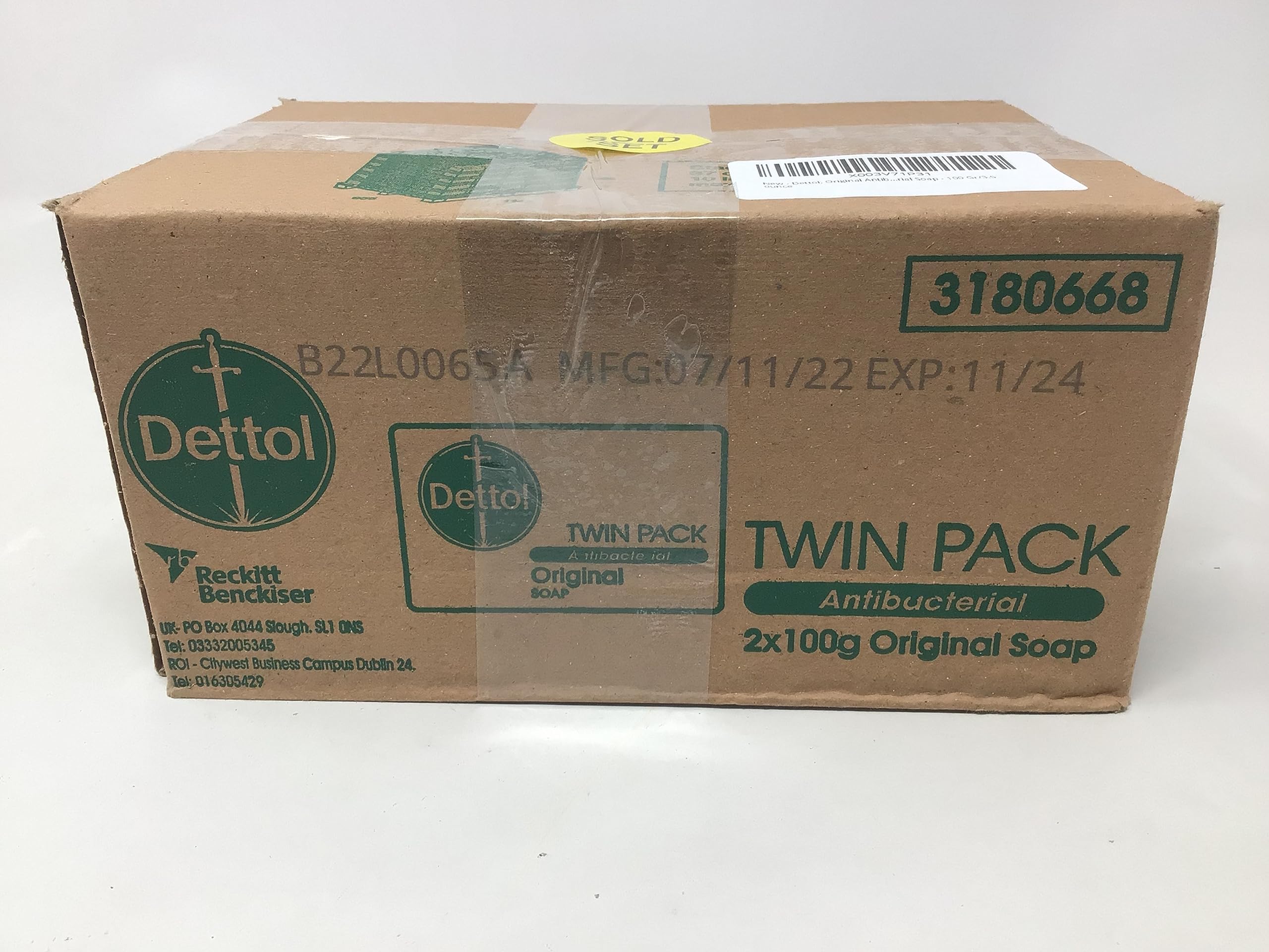 Dettol soap in bathroom setting showing everyday use and freshness