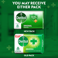 Dettol bar beside a coin showing true 150 g size and scale