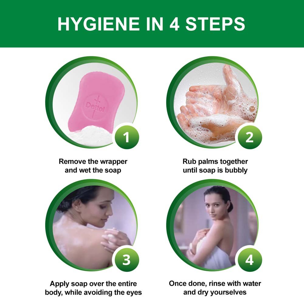 Dettol skincare label close-up showing ingredient list for transparency