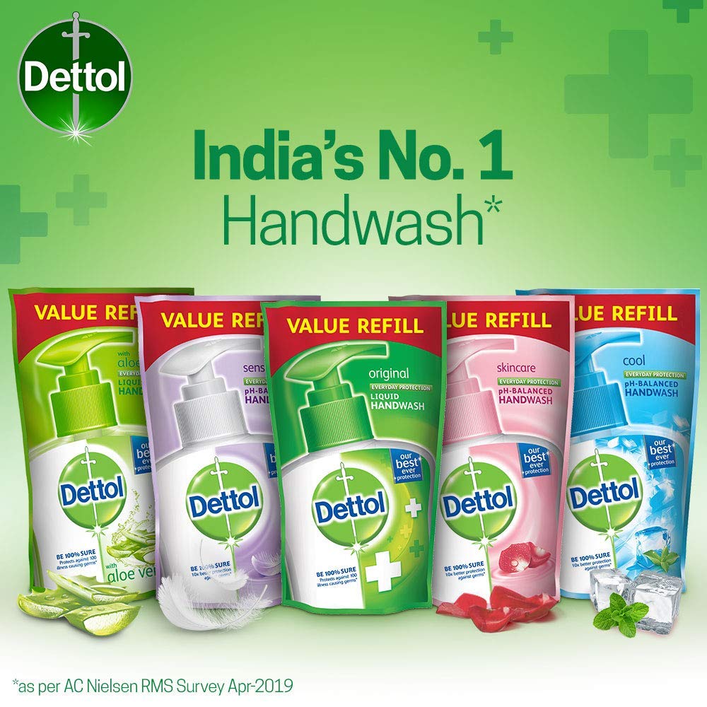 Dettol foam texture in palm demonstrating gentle lathering benefit
